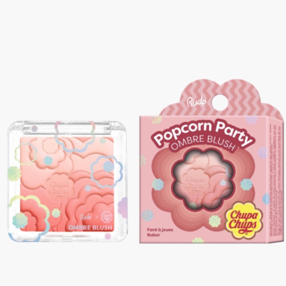 Rude Cosmetics - Chupa Chups Popcorn Party Ombre Blush Berry Blast 0.21 oz NEW
